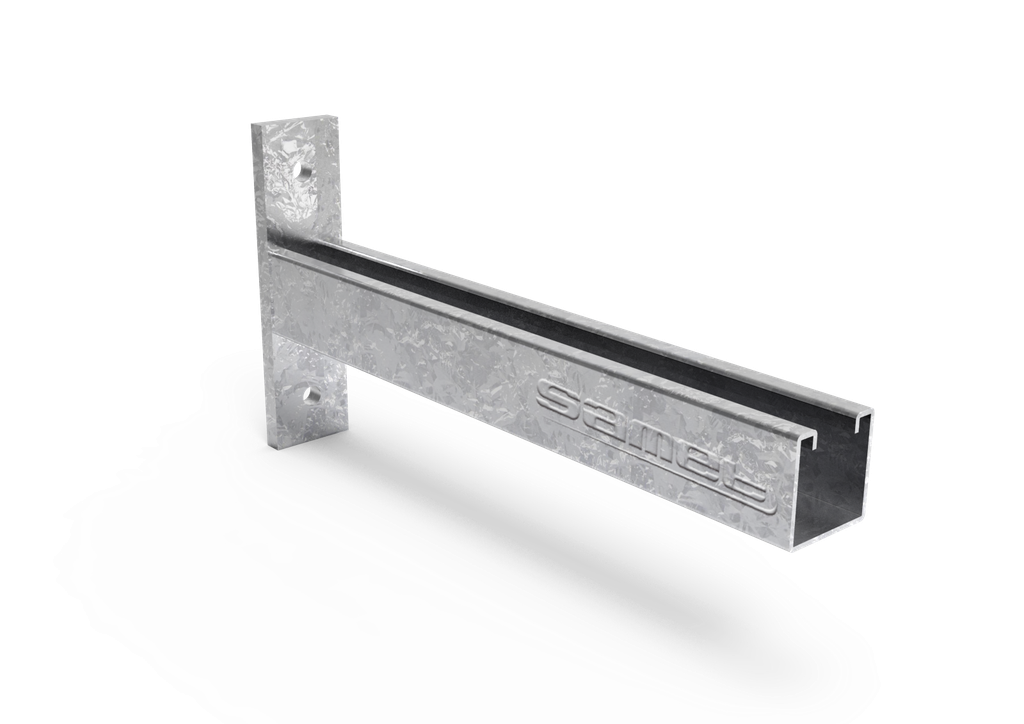 SOPORTE DE PERFIL ''C'' DE 180mm GALVANIZADO