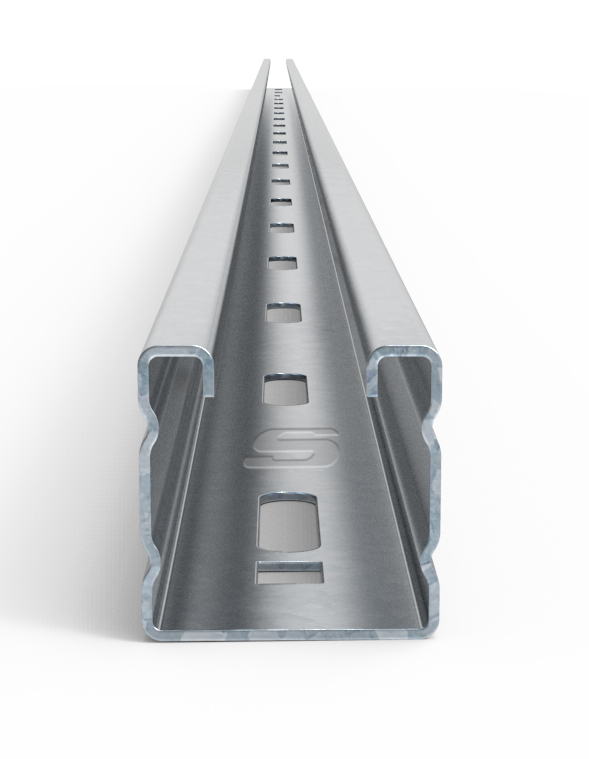 PERFIL ''C'' NUEVO 44x44x3000mm #16 GALVANIZADO