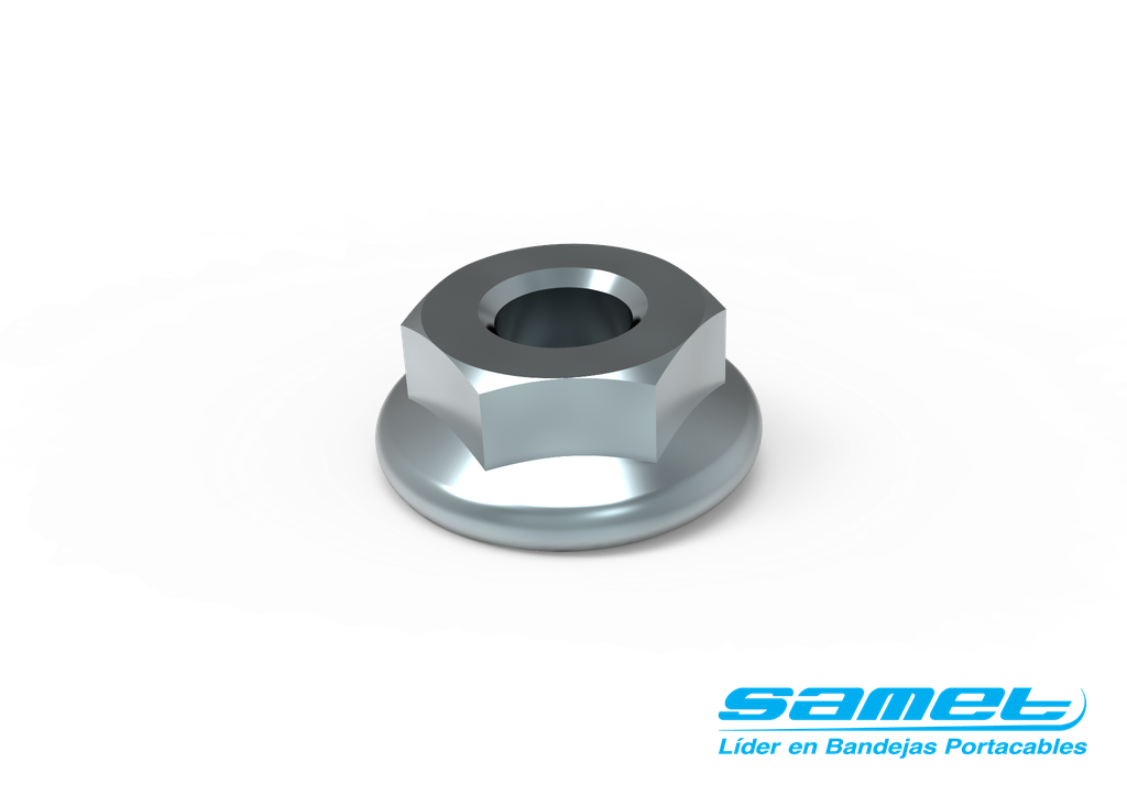 TUERCA HEXAGONAL DE 3/8'' C/ALA CINCADA 