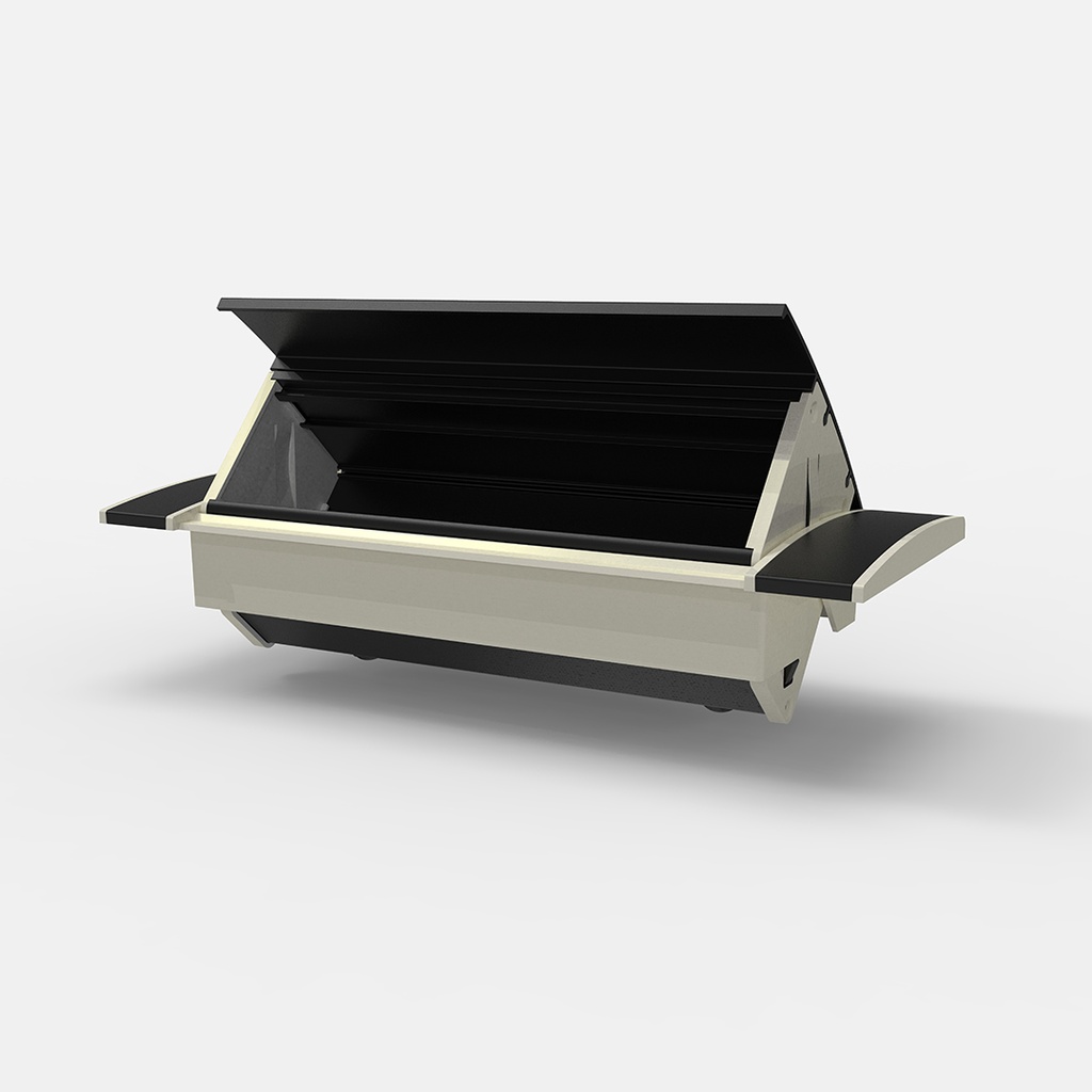 ESTACION P/ESCRITORIO MULTICONEXION EN ALUMINIO NEGRO-CUERPO BLANCO