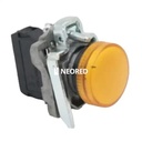 PILOTO LUMINOSO METALICO LED COMPONIBLE AMARILLO 220VCA