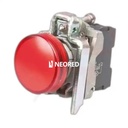 PILOTO LUMINOSO METALICO LED COMPONIBLE ROJO 380 VCA/VDC
