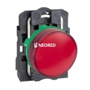 PILOTO LUMINOSO PLASTICO LED COMPONIBLE ROJO 220VCA