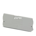 Tapa final, longitud: 72,2 mm, anchura: 2,2 mm, altura: 29,1 mm, color: gris