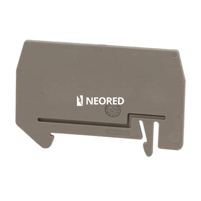 Placa separadora, longitud: 59,8 mm, anchura: 2 mm, altura: 39 mm, color: gris