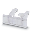 Marcador de regletas de bornes, para la señalización de regletas, encajable sobre los topes finales E/UK o CLIPFIX35, superfiie útil: 25 x 6 mm