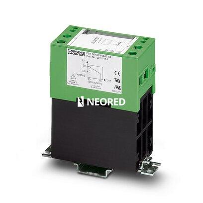 Contactor semiconductor monofásico, tensión de entrada: 24 V DC, corriente de salida: 50 A, interruptor a tensión nula