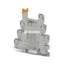 Borne de base PLC de 6,2 mm para funciones de salida con conexión por tornillo, sin equipamiento de relé o relé de estado sólido, para montar sobre carril NS 35/7,5, con conexión de línea de retorno de carga (BB), 1 contacto de cierre, tensión de entrada 