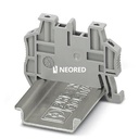Soporte final de montaje rápido, para carril simétrico NS 35/7,5 o carril simétrico NS 35/15, con posibilidad de marcado, con posibilidad de aparcamiento para FBS...5, FBS...6, KSS 5, KSS 6, ancho: 5,15 mm, color: gris