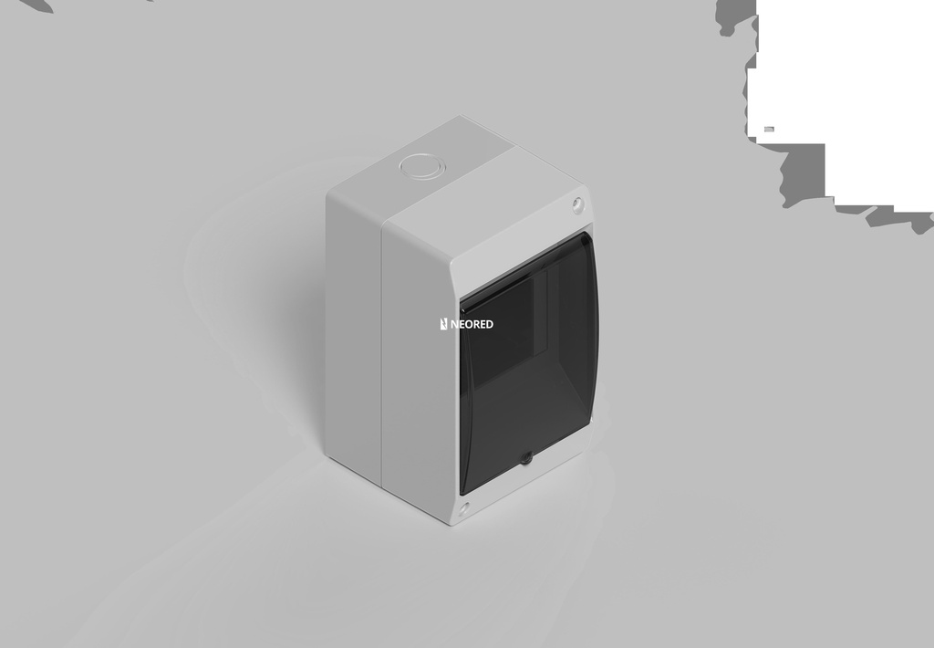 Caja térmica exterior 2 Bip. Gris Con tapa fumé