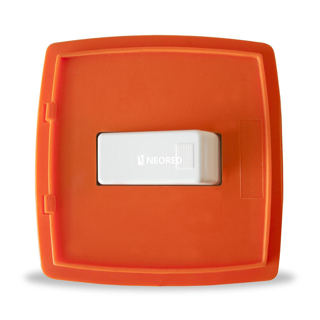 Soperte para capsulada con interruptor Color: Naranja