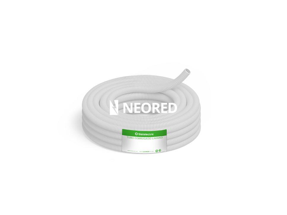 Tubo Corrugado Liviano por 25m (rollo-precio x metro) de ø22mm 