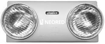 Luminaria de de Emergencia Aut. Con 2 Faros de 14--Wled Direccionables  Autonomía 3Hs. - Batería de Litio Ion - Apto para colgar, aplicar o apoyar