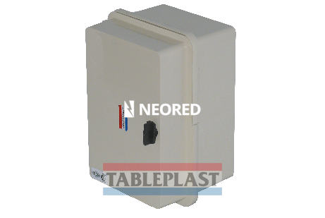 GABINETE CON CHASIS METÁLICO COLOR BEIGE - IP65 IK10 DE 208X285X166MM