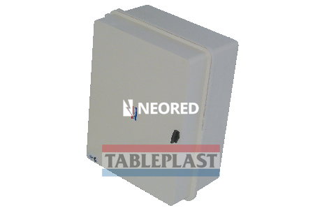 GABINETE CON CHASIS METÁLICO COLOR BEIGE - IP65 IK10 DE 380X464X202MM