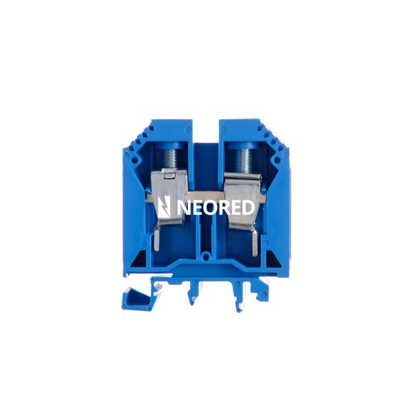 Borne de paso de color azul para conductor de 35mm² BPN-35-AZ