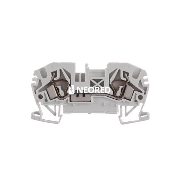 Borne de paso a resorte para conductor de 4mm² BKF-04