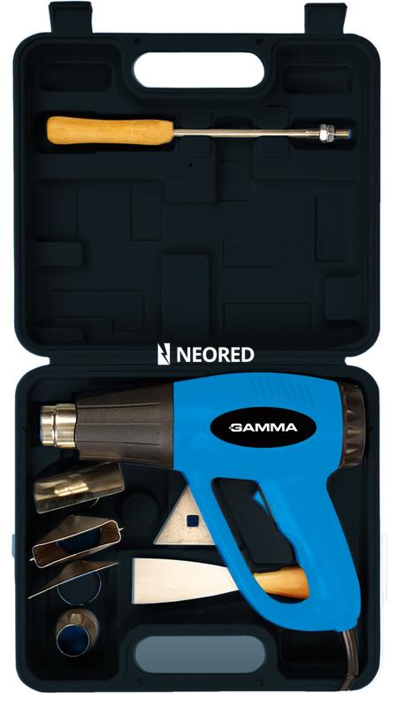 Pistola de calor en KIT 200W  | 250-550 L/min | 300ºC - 500ºC con maletin y accesorios