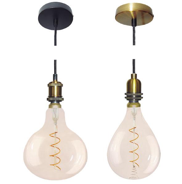 COLGANTE VINTAGE DE METAL TBCIN 60W COBRE