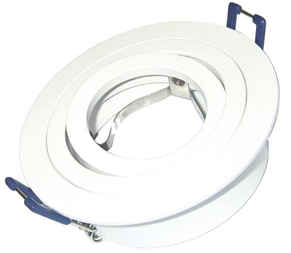 SPOT DE EMBUTIR PARA DICROICA TBCIN METAL - PLATIL - MOVIMIENTO BASCULAR - REDONDO