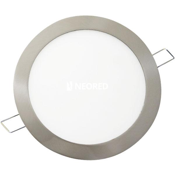 LUMINARIA DE EMBUTIR A LED TBCIN CIRCULAR PLATIL 8W LUZ CALIDA