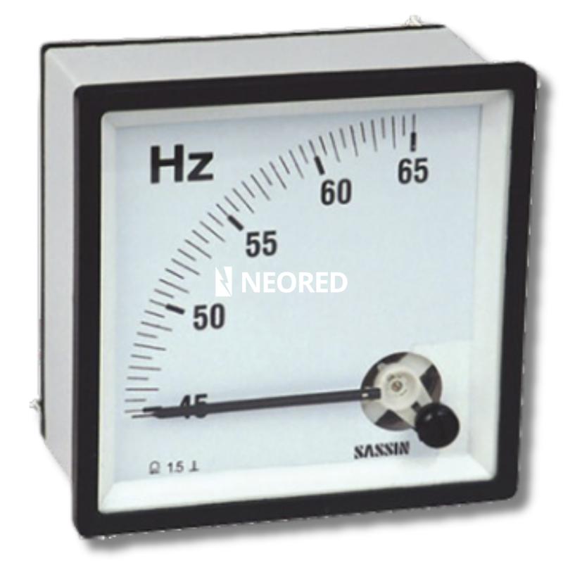 FRECUENCIMETRO ANALOGICO TBCIN PARA CORRIENTE ALTERNA 72X72MM 220VCA