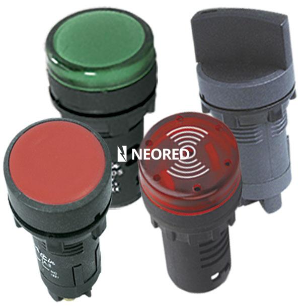 MONOBLOQUE PLASTICO TBCIN PILOTO 22MM MULTILED COLOR VERDE