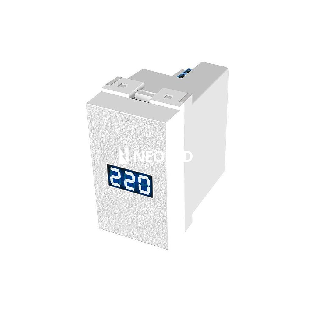 Medidor de voltaje Blanco