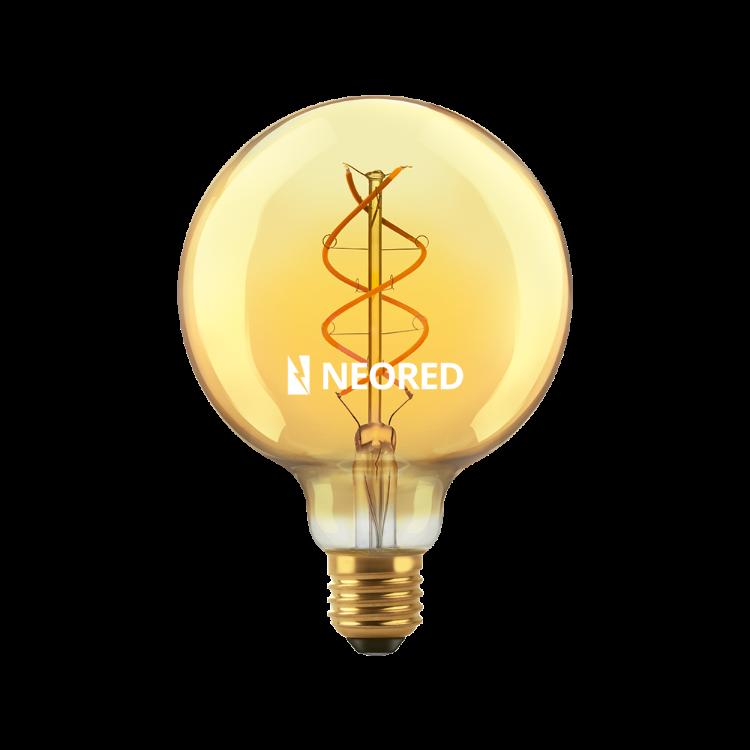 Lampara tipo globo Golden Ambar 5w Macroled calido