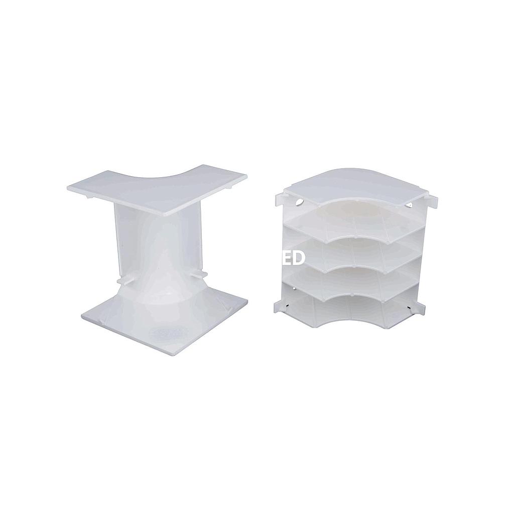 Accesorio Ángulo Interno Dexson 100x45mm Color Blanco 