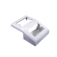 Caja Doble para cablecanal 100X45 mm - Blanca