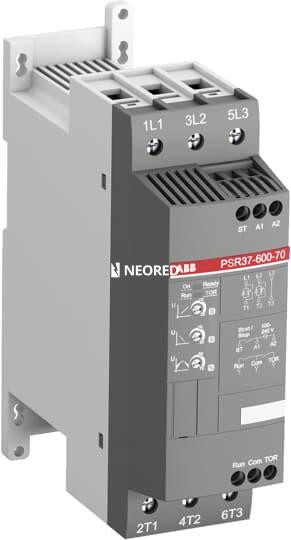 Softstarter 18,5kW / 25HP In 37A c/by-pass (Contorl 100..240VAC)