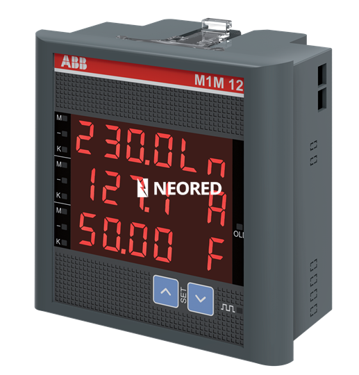 Panel Multivariable 96x96 con display - Tensión, Corriente, Frecuencia, Factor de Potencia, Potencia y energia Activa - Contador de Horas - comunicación Modbus RS485 -, Alim : 80/300VAC/DC