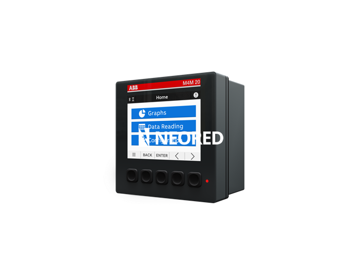 Analizador de Red - 4 Cuadrantes - Clase 0,5s - THD - Display LCD - 2DO Prog - Alarmas - Modbus TCP/IP RJ45  - Alim : 48..240VAC/DC