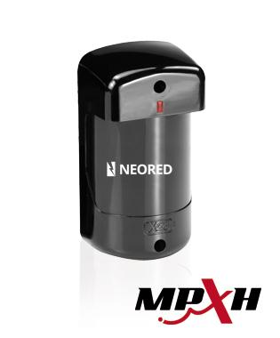 [XVOPS 35T-MPXH] Sensor de proximidad infrarrojo apto para exterior. Gabinete estanco. Alcance hasta 3m. Antidesarme (tamper). Memoria independiente. Programación Soft.