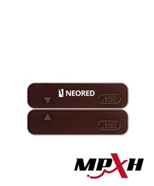 [XVOSMAGM-MPXH] Sensor magnético, autoadhesivo. Electrónica incorporada. Color marrón. Programación Soft. Memoria independiente.