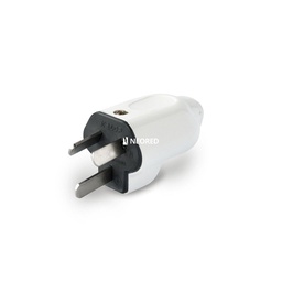 [KALKD44211] Ficha línea K3 con 2P+T (3 pernos chatos) IRAM 2074 Color: Blanco