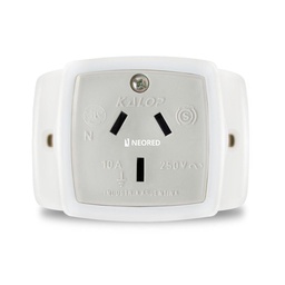[KALKS39066] Base toma modular con T.T Color: Blanco
