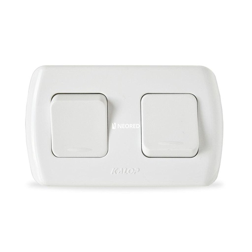 [KALKS39651] Tekna 2 interruptores Color: Blanco