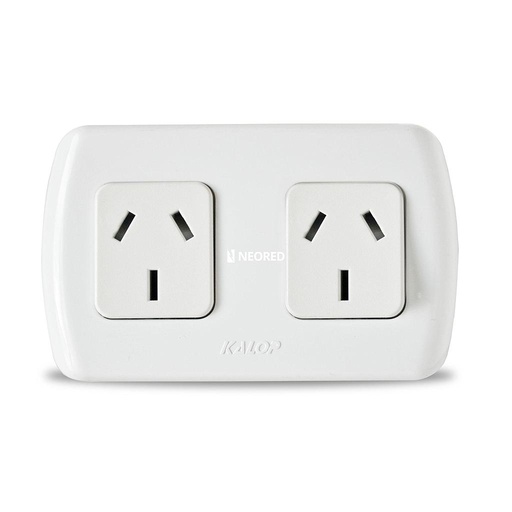 [KALKS39653] Tekna 2 tomacorrientes Color: Blanco