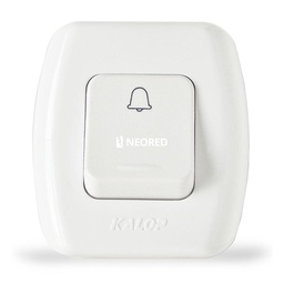 [KALKS39657] Tekna 1 interruptor pulsador Color: Blanco