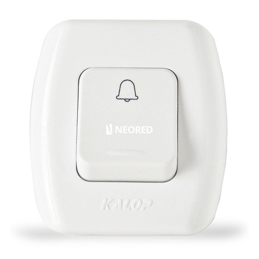 [KALKS39657] Tekna 1 interruptor pulsador Color: Blanco