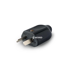 [KALKS44211] Ficha línea K3 con 2P+T (3 pernos chatos) IRAM 2073 Color: Blanco