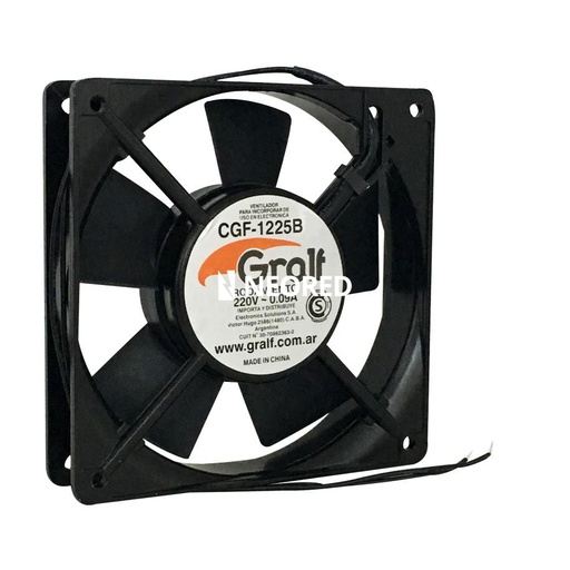 [GRACGF-1225B] MEDIDAS: 120X120X25MM
PULGADAS: 3
TIPO: RULEMAN
ALIMENTACION: 220V-0.09A
RPM: 2000
FLUJO: 58