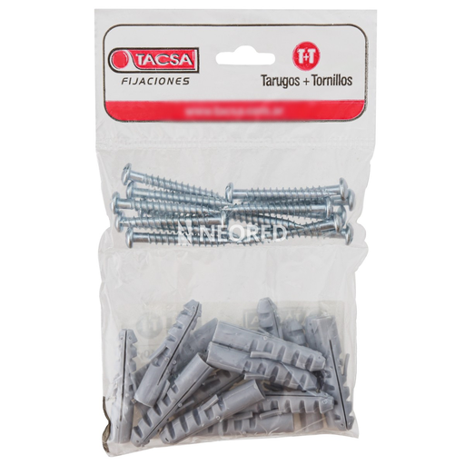 [TACPTTACSA926] Kit tarugo standard + tornillo fix - 30mm Ø mecha 6mm tornillo 4mm a 5mm - x bolsa de 40 kits