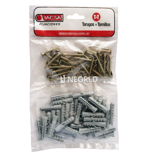 [TACPTTACSA930] Kit tarugo standard + tornillo fix - 50mm Ø mecha 10mm tornillo 6mm a 8mm - x bolsa de 15 kits