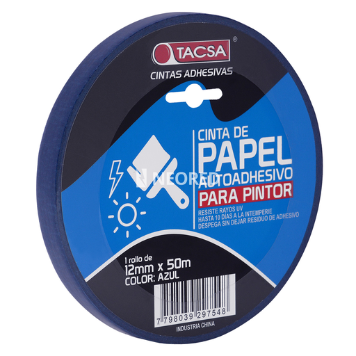 [TACPTTACSA757A] Cinta de papel azul - 18mm x 50m