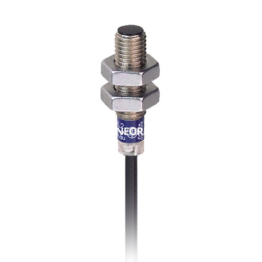 [SCHXS608B1PAL2] Dis-Sensor Inductivo Metal M08, empotrable, Alc 2,5mm, PNP 1NA, 12/48VCC, Cable 2m