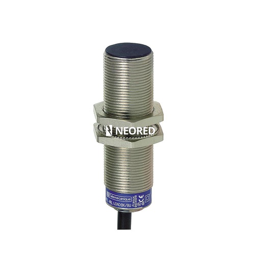 [SCHXS618B1PAL2] Dis-Sensor Inductivo Metal M18, empotrable, Alc 8mm, PNP 1NA, 12/48VDC, Cable 2m
