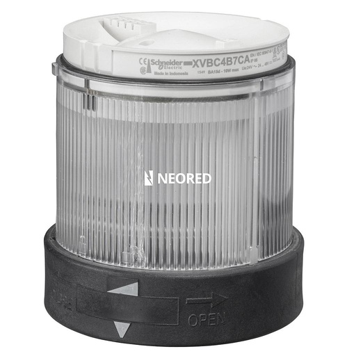 [SCHXVBC2B7] XVB - Elemento luminoso con Led Fijo, para columna luminosa  Ø 70mm, Incoloro,  24VAC/VDC